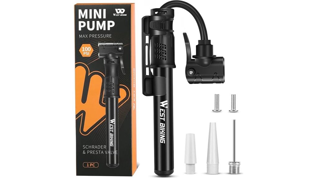 aluminium mini pump dual valve