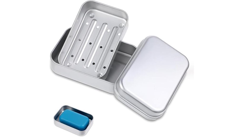 aluminium travel soap container