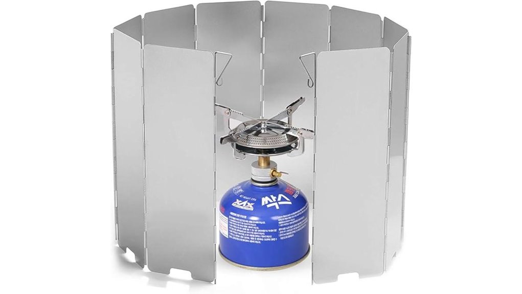 aluminum folding camping shield