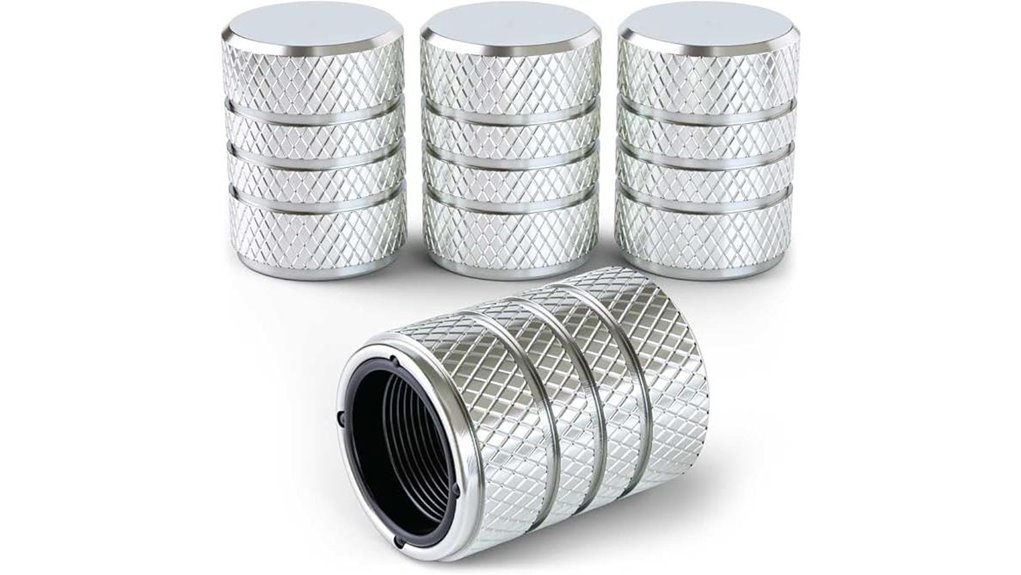 aluminum tire valve caps