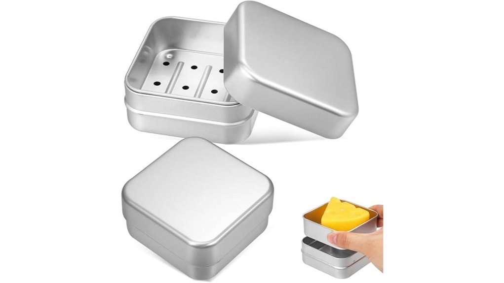aluminum travel soap holder