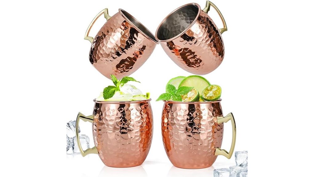 amrules 4 copper mugs