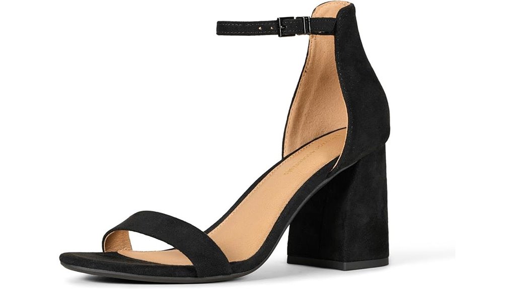 ankle strap block sandals