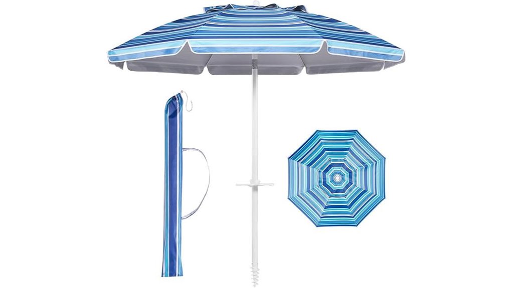 aoxun 6 5ft tilted umbrella