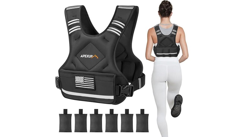 apexup adjustable 4 32lb vest