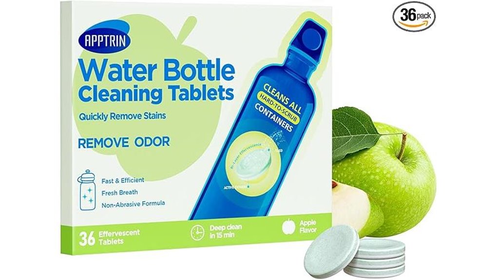 apple bottle cleaning tablets