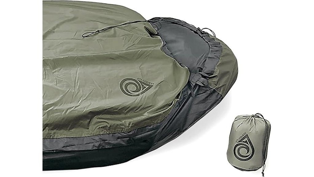 aquaquest waterproof olive bivy