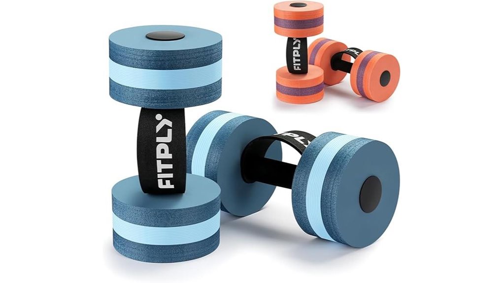 aquatic pool dumbbells water weighted