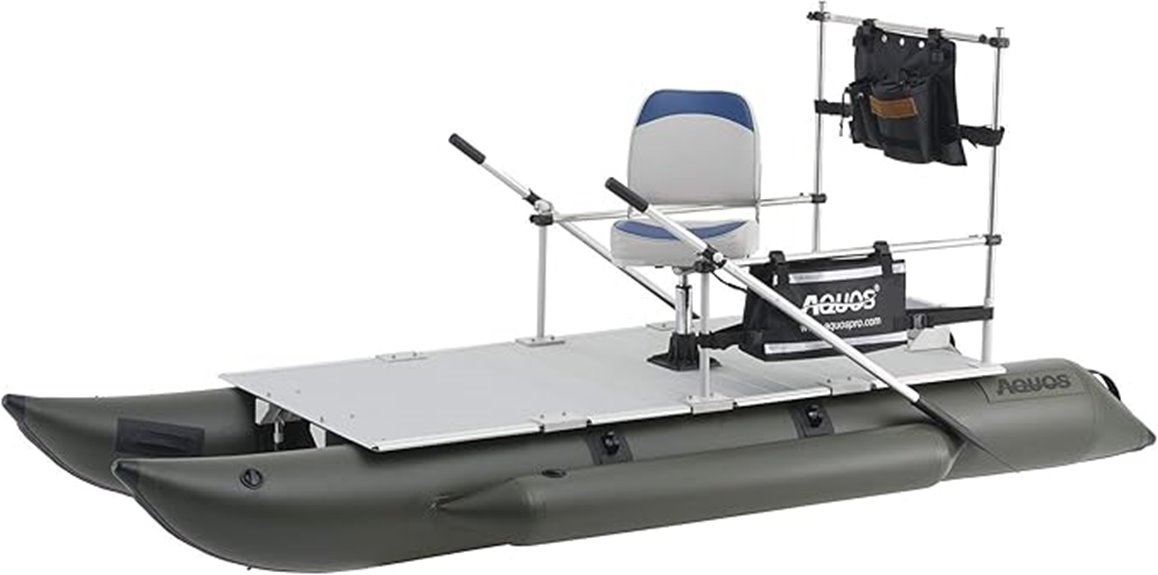 aquos 12 5ft 2 person pontoon