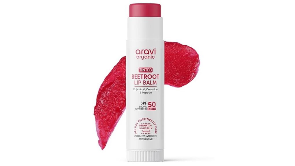 aravi beetroot spf50 lipbalm