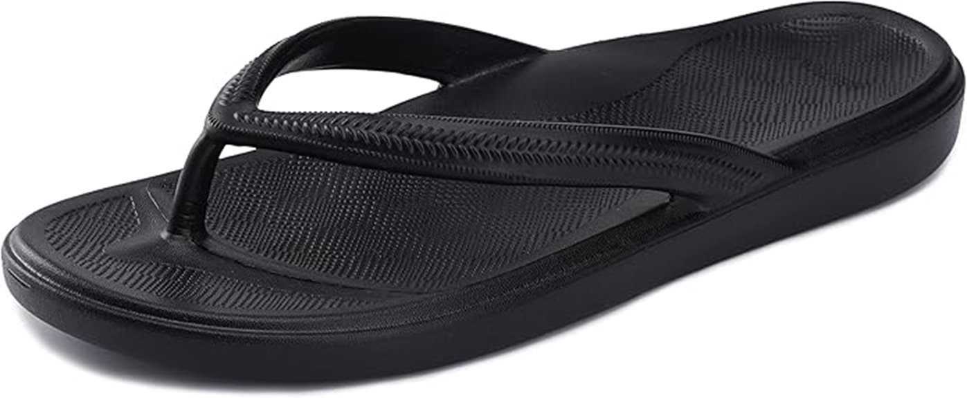 arch supported women s flip flops