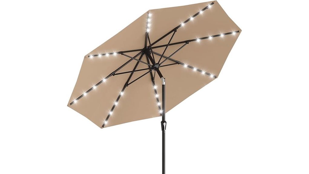 areshark 9ft solar umbrella