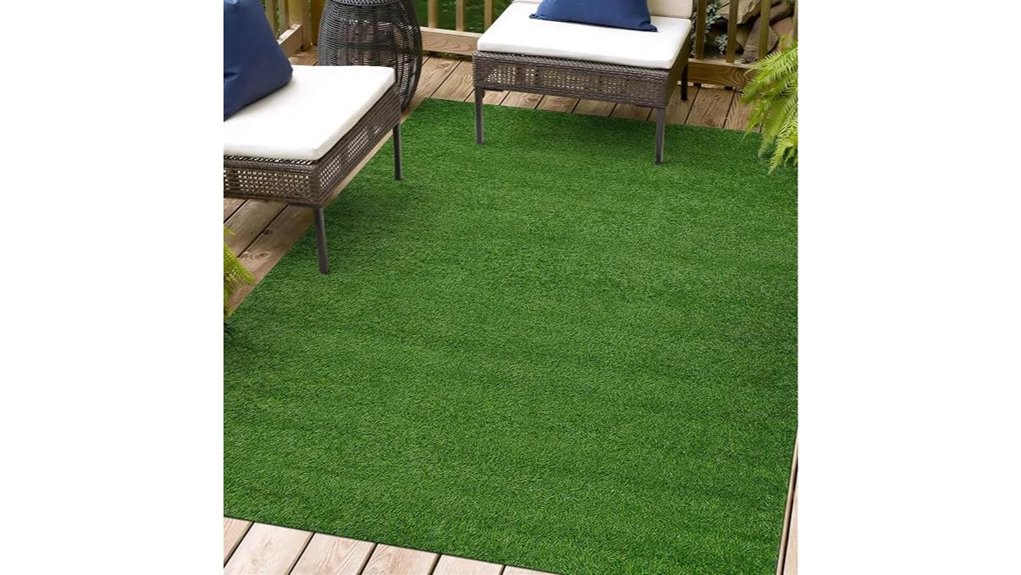 artificial green 4 x6 rug