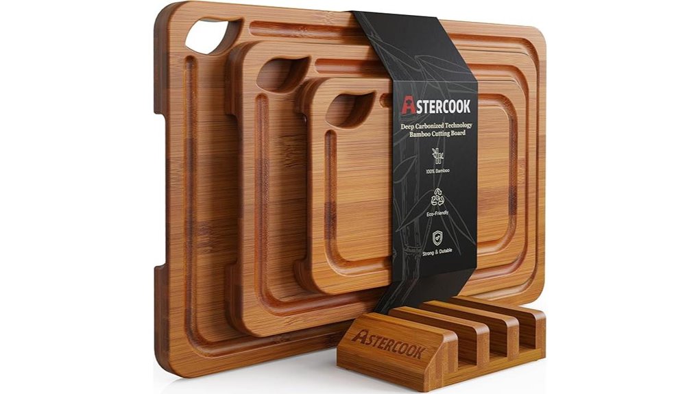 astercook bamboo cutting stand