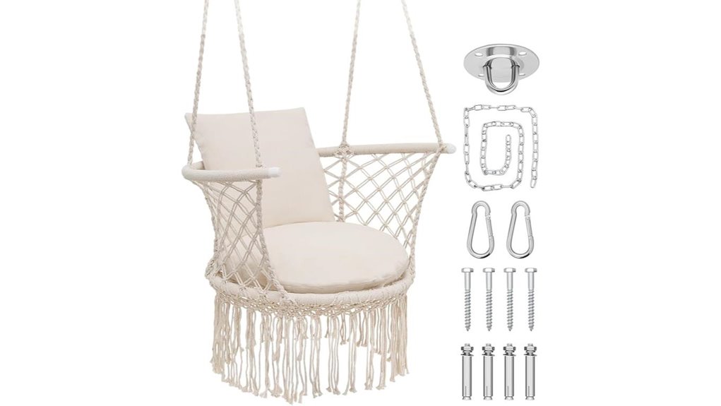 athena macrame swing 350lbs