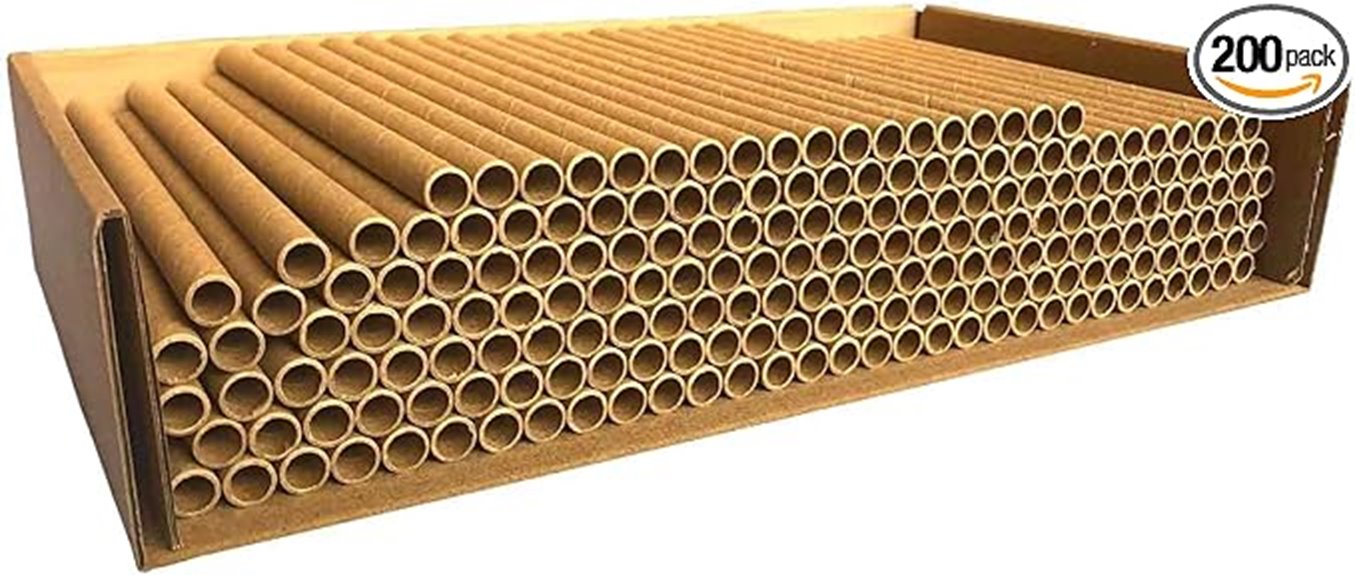 aukbeefun cardboard 6 inch tubes