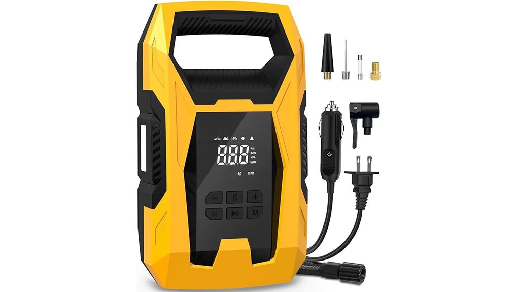 auto shutoff dual power inflator
