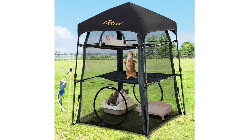 automatic 3 tier cat playpen