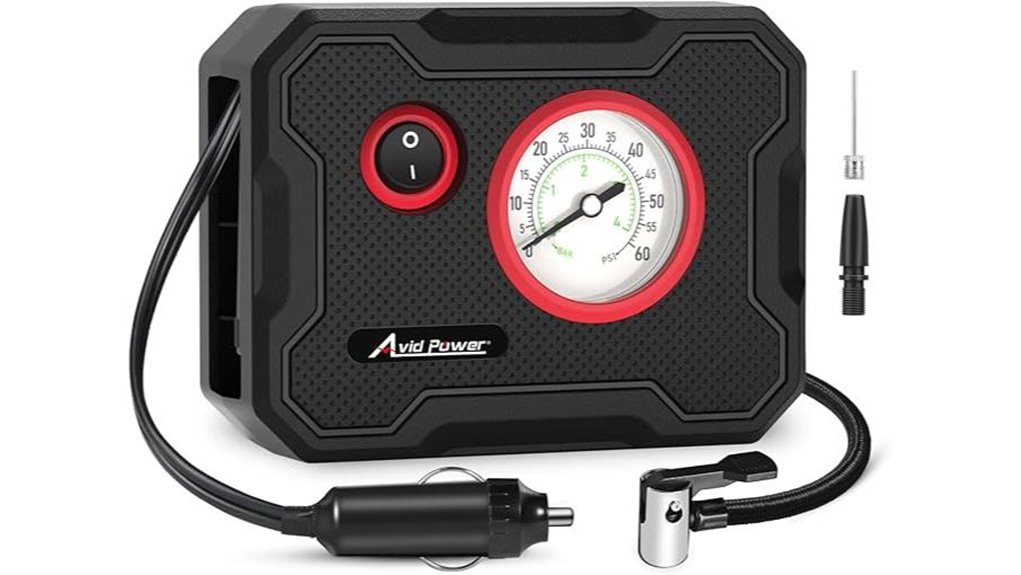 avid 12v portable inflator