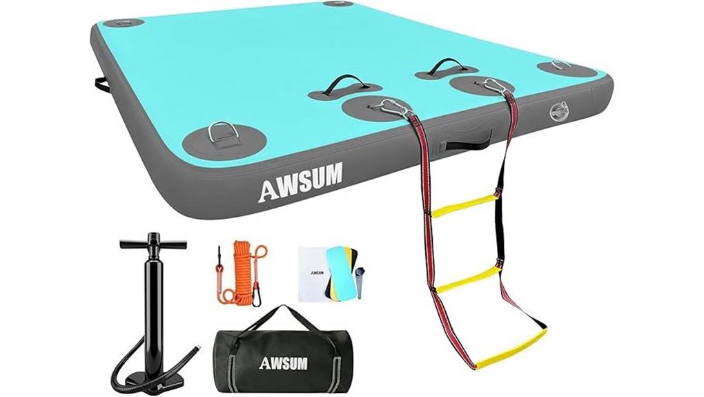 awsum slip resistant inflatable dock