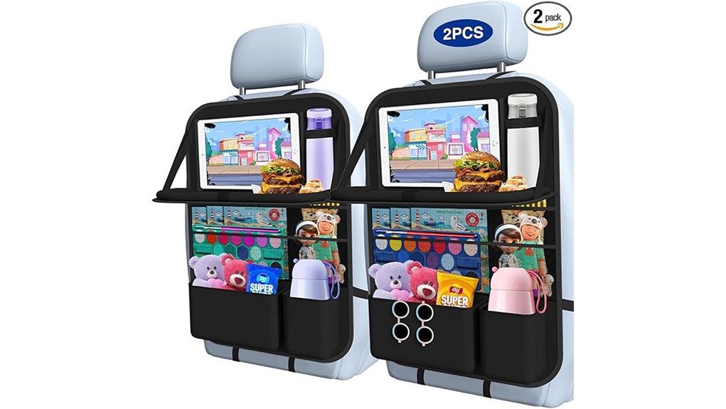 backseat tablet organizer tray
