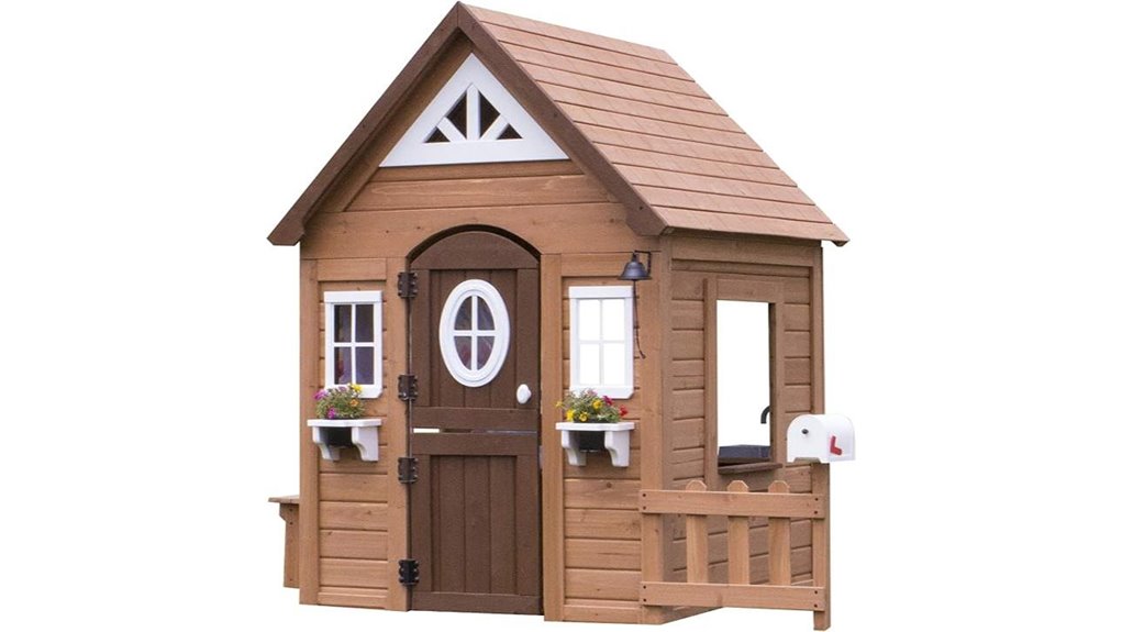backyard cedar kids playhouse