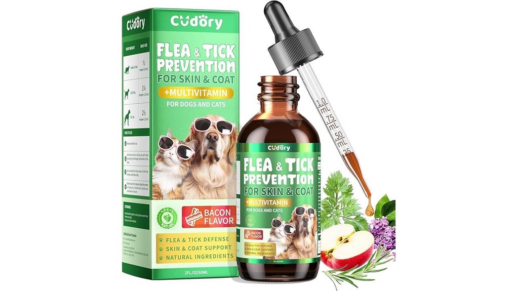 bacon flavored flea tick drops