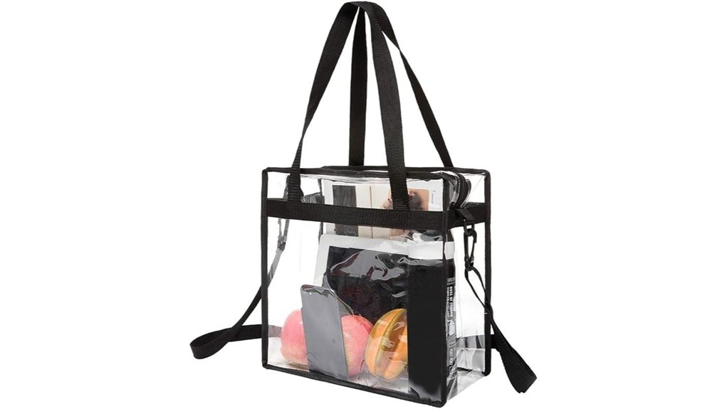 bagail clear 12x6x12 tote