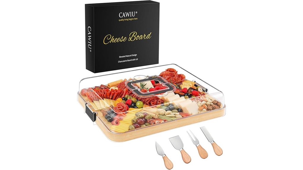 bamboo charcuterie board lid