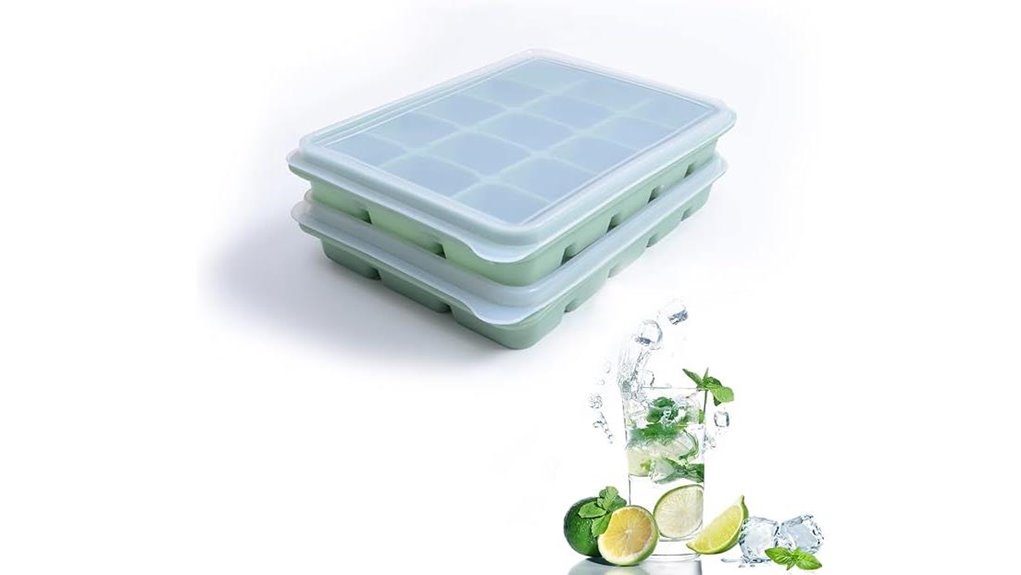 bamboo green silicone trays