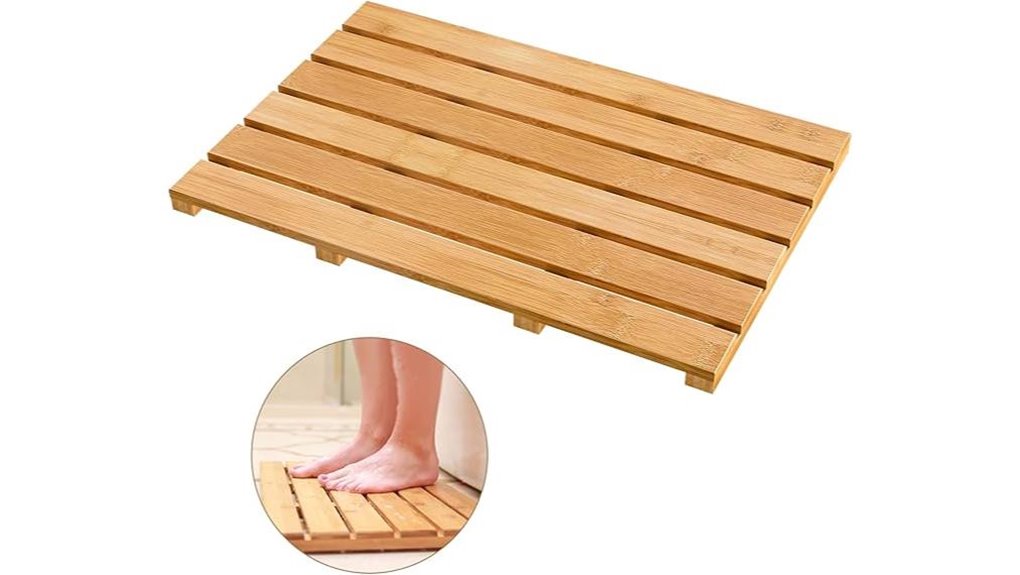bamboo waterproof non slip mat