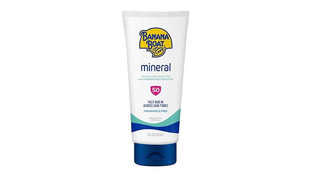 banana boat mineral sunscreen