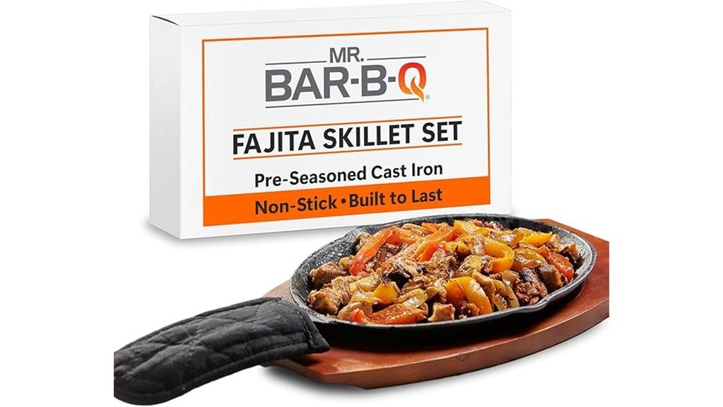 bar b q cast iron skillet