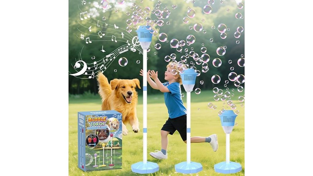 battery powered adjustable bubble music