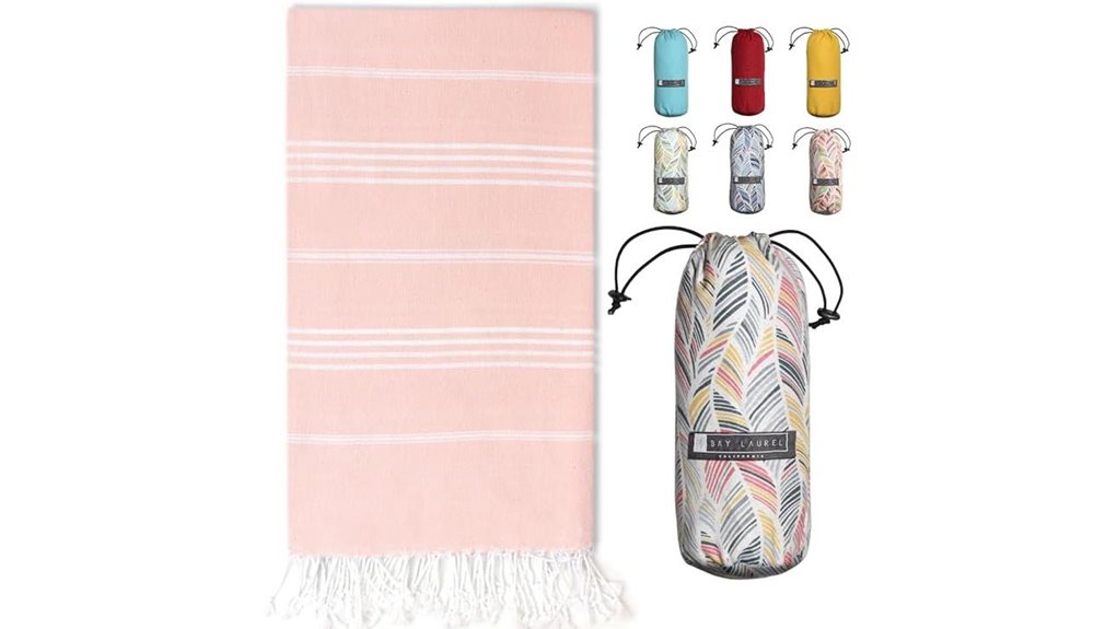 bay laurel turkish beach towel