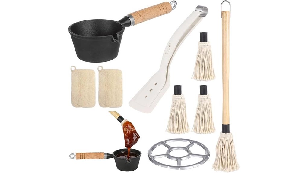 bbq brush castiron pot