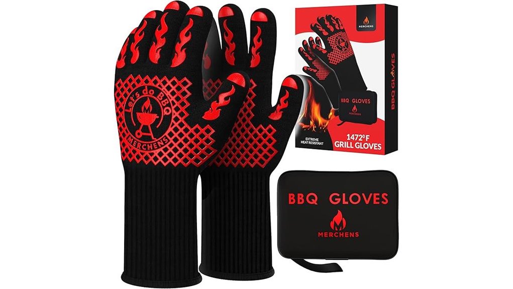 bbq gloves 1472 f heat resistant