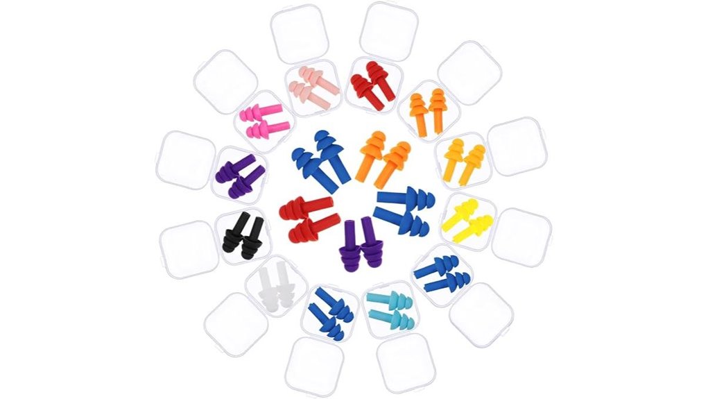 bbto 24 pair silicone earplugs