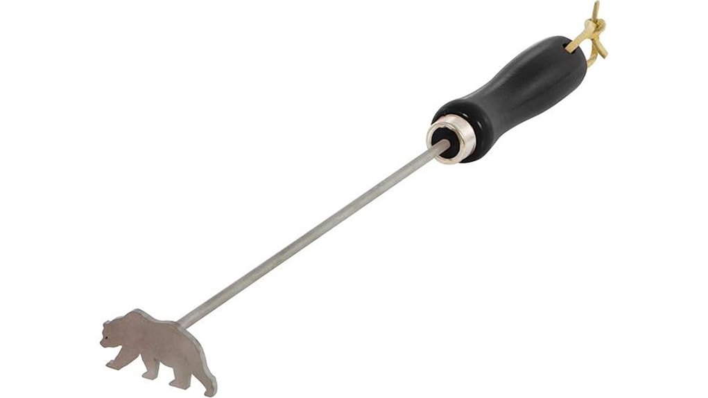 bear steak branding iron