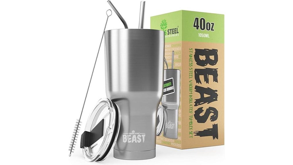 beast 40oz vacuum tumbler