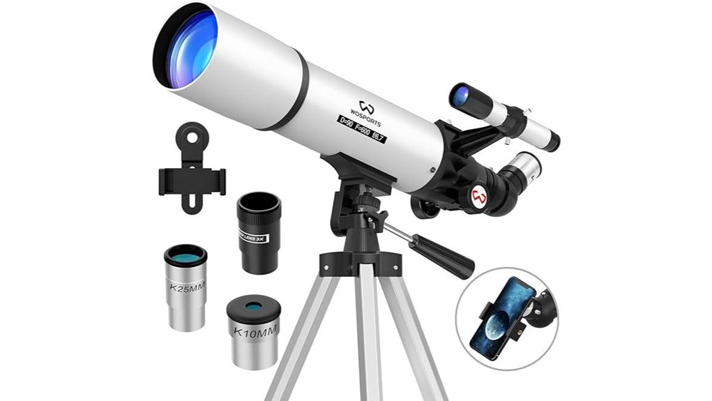 beginner 90mm 180x refractor
