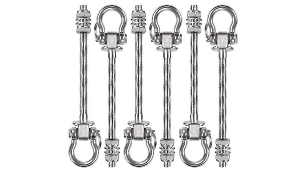benelabel 6 piece stainless hooks