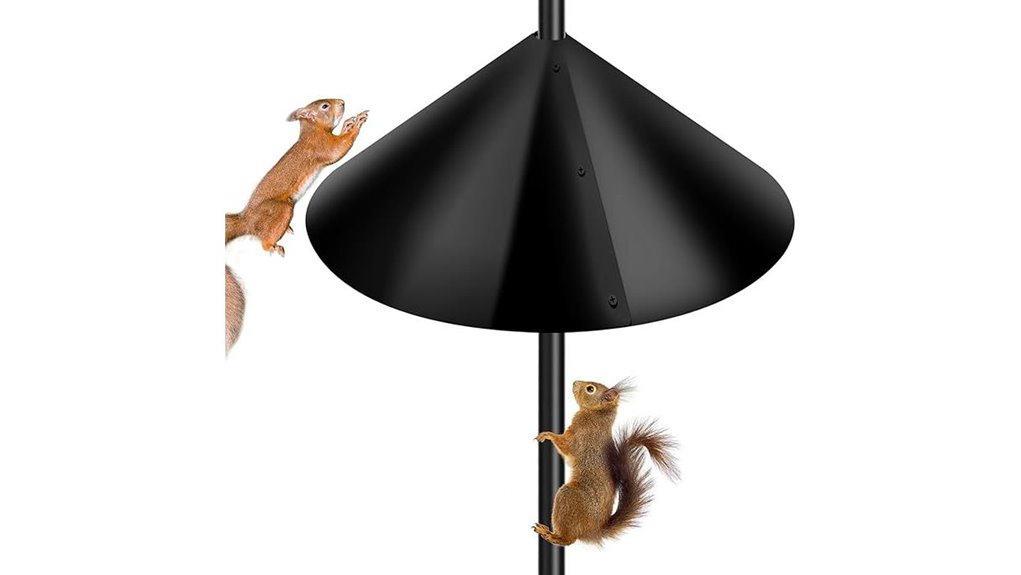 black 16 inch squirrel proof baffle