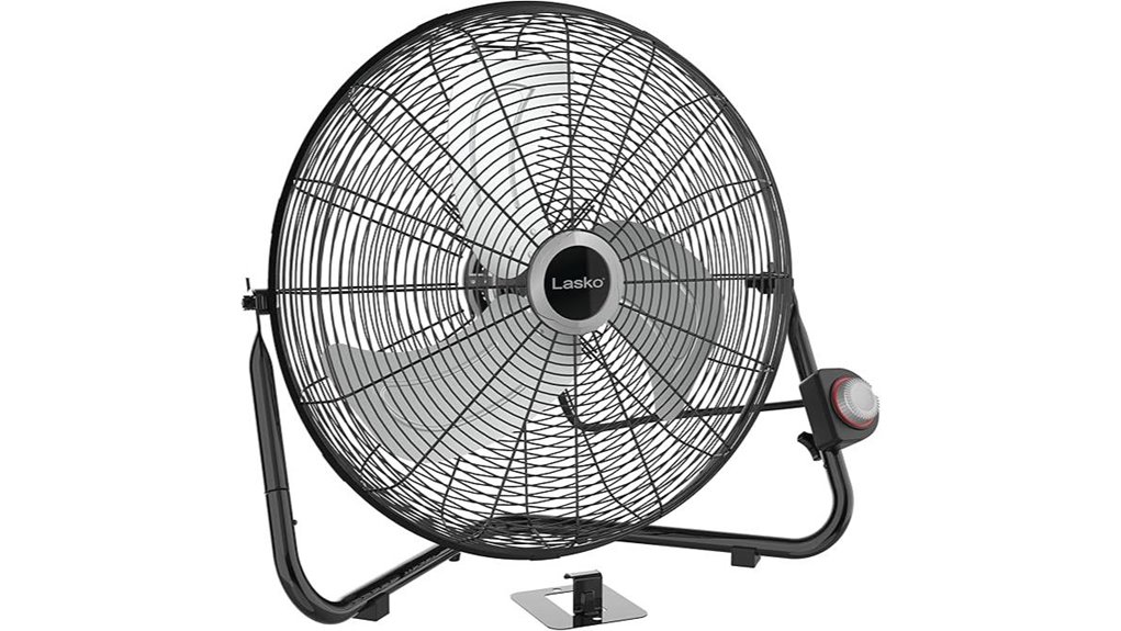 black 20 inch 3 speed fan