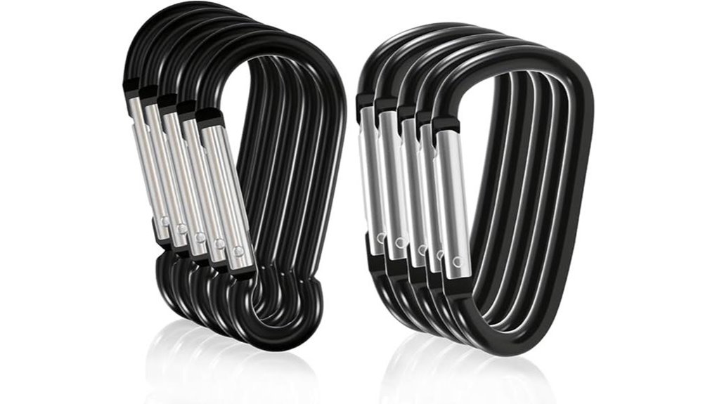 black 3 inch aluminum keychain