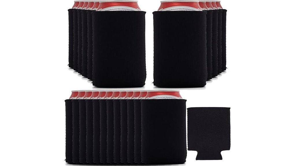 black 50 pack neoprene sleeves