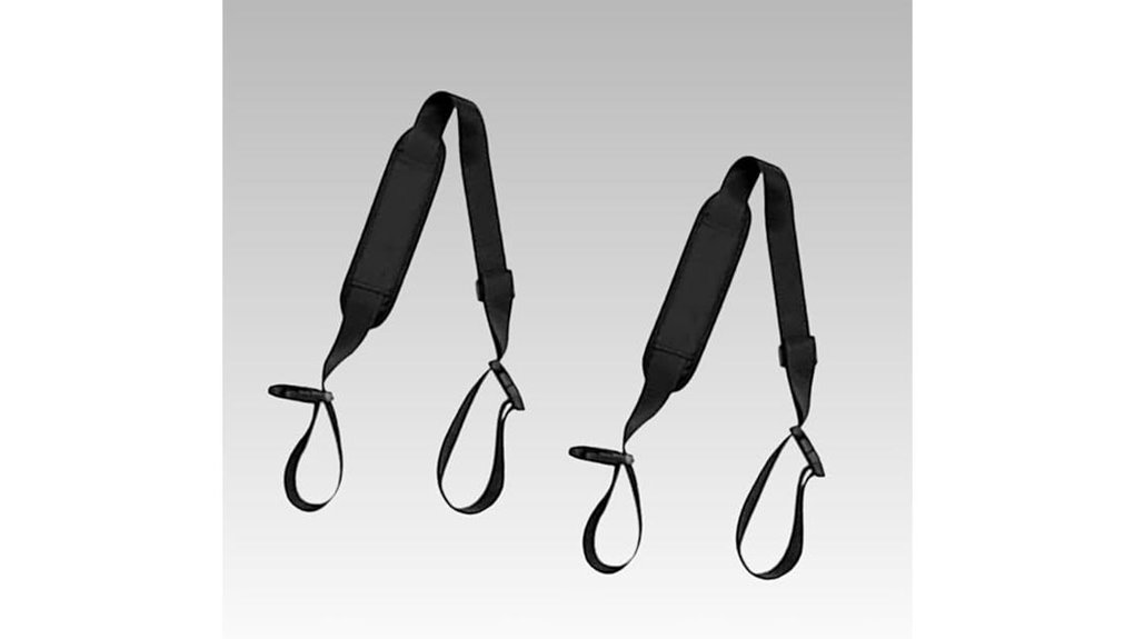 black adjustable beach straps