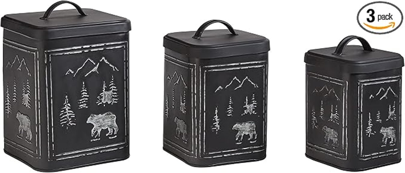 black bear canisters set