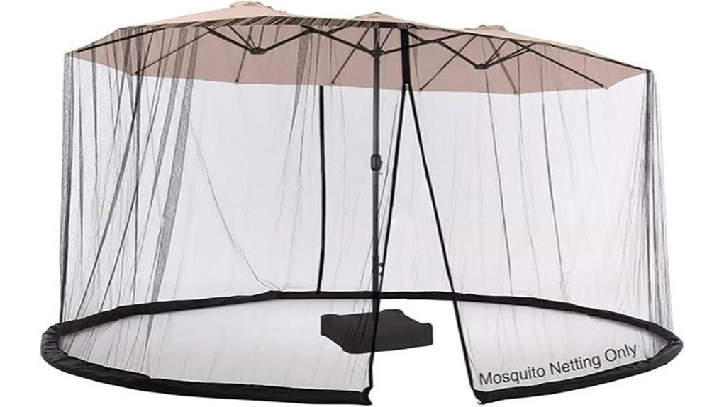 black double sided adjustable netting
