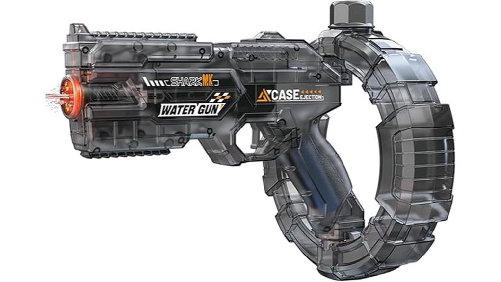 black electric strobe watergun